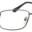 A pair of glasses is shown with no lens.