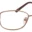 A pair of glasses is shown with brown frames.