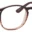 A pair of glasses is shown with the frame in focus.