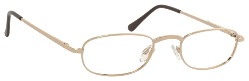 A pair of glasses is shown with no lens.