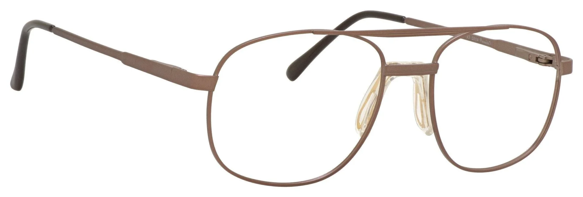 A pair of glasses is shown with no background.