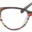 A pair of glasses with different colored frames.