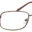 A pair of glasses is shown with no lens.