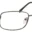 A pair of glasses with a black rim and metal frames.