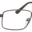 A pair of glasses is shown with no lens.