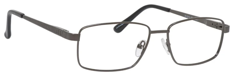 A pair of glasses is shown with the same frame.