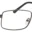 A pair of glasses with black frames and a white background