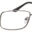 A pair of glasses with black tips on them.