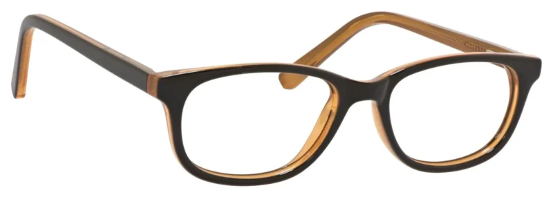 A pair of glasses is shown with the same color.