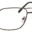 A pair of glasses is shown with no lens.