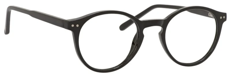 A pair of glasses is shown with the lens closed.