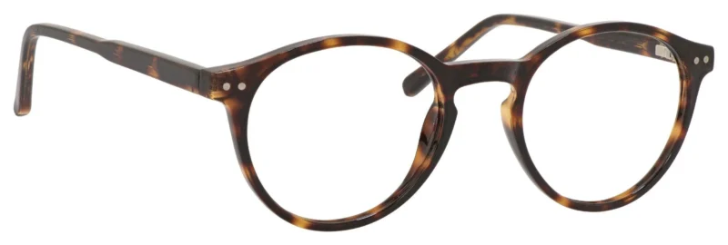 A pair of glasses is shown with the frame closed.