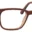 A pair of glasses is shown with the frame on.