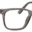 A pair of glasses is shown with the frame on.