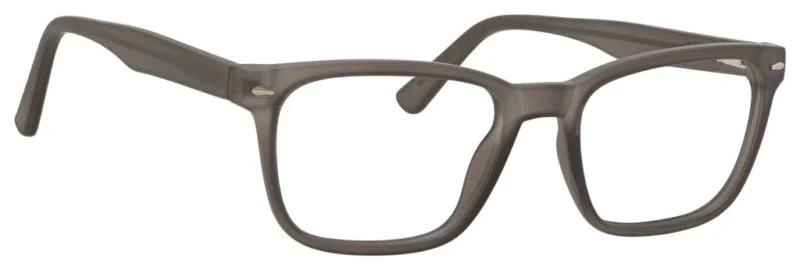 A pair of glasses is shown with no lens.