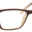 A pair of glasses is shown with the frame on.