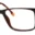 A pair of glasses is shown with the frame slightly bent.