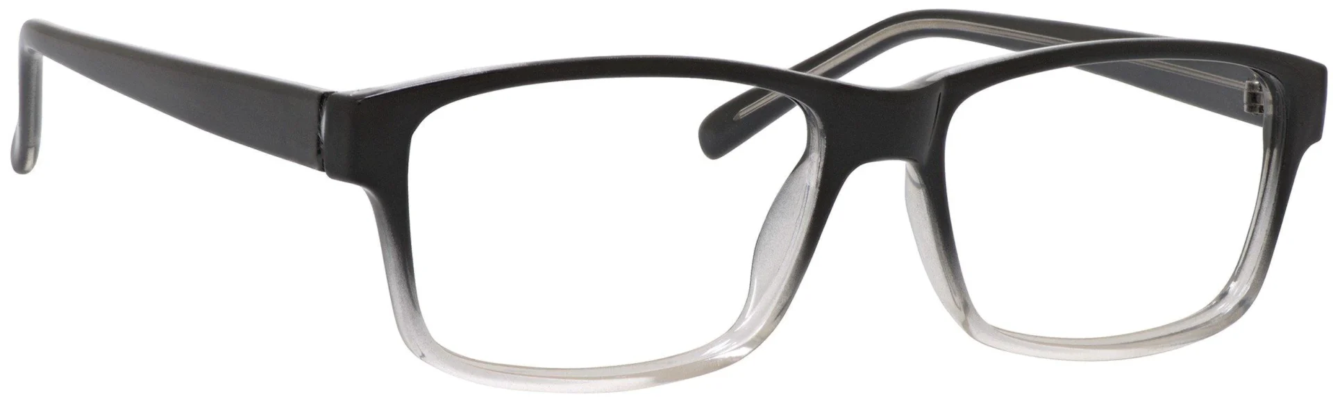 A pair of glasses is shown with the same frame.