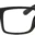 A pair of glasses is shown with no background.