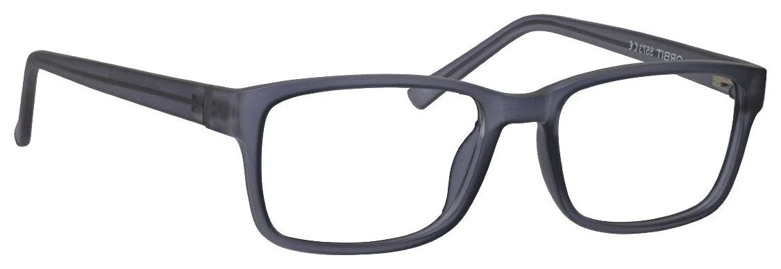 A pair of glasses is shown with no lens.