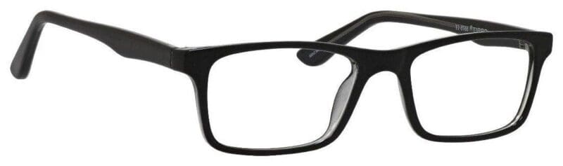 A pair of glasses is shown with the bottom half of it.