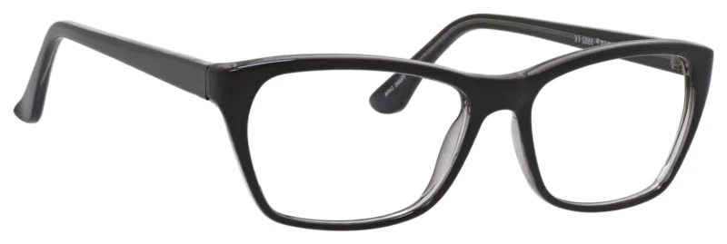 A pair of glasses is shown with the same frame.