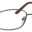 A pair of glasses is shown with brown frames.