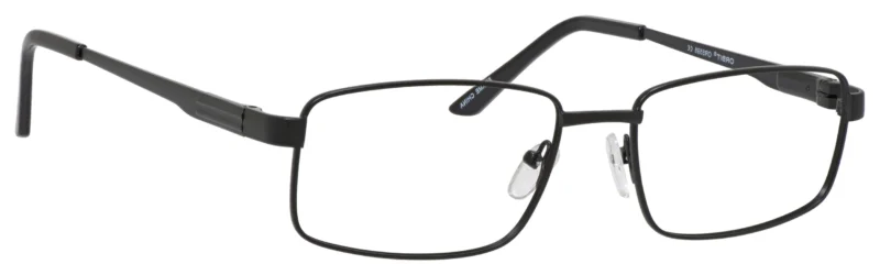 A pair of glasses with a clip on the side.