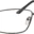 A pair of glasses is shown with no lens.