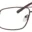 A pair of glasses is shown with the same color as the rim.