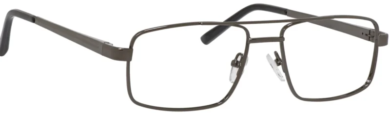 A pair of glasses is shown with no background.