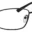 A pair of glasses is shown with no lens.