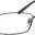 A pair of glasses is shown with no lens.