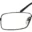 A pair of glasses with black frames and a white background