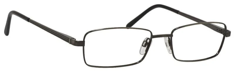 A pair of glasses with black frames and a white background