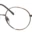 A pair of glasses is shown with no lens.