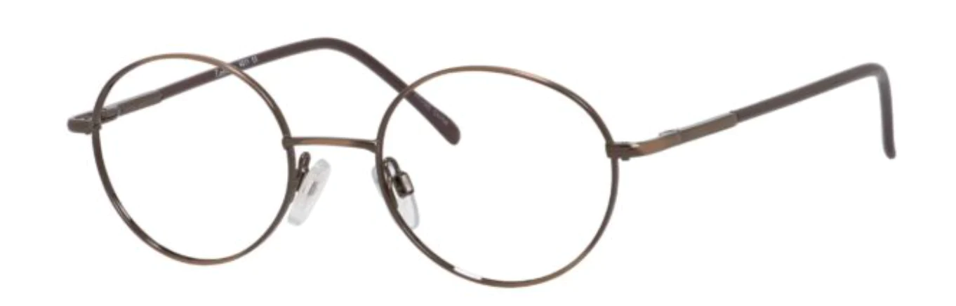 A pair of glasses is shown with no lens.