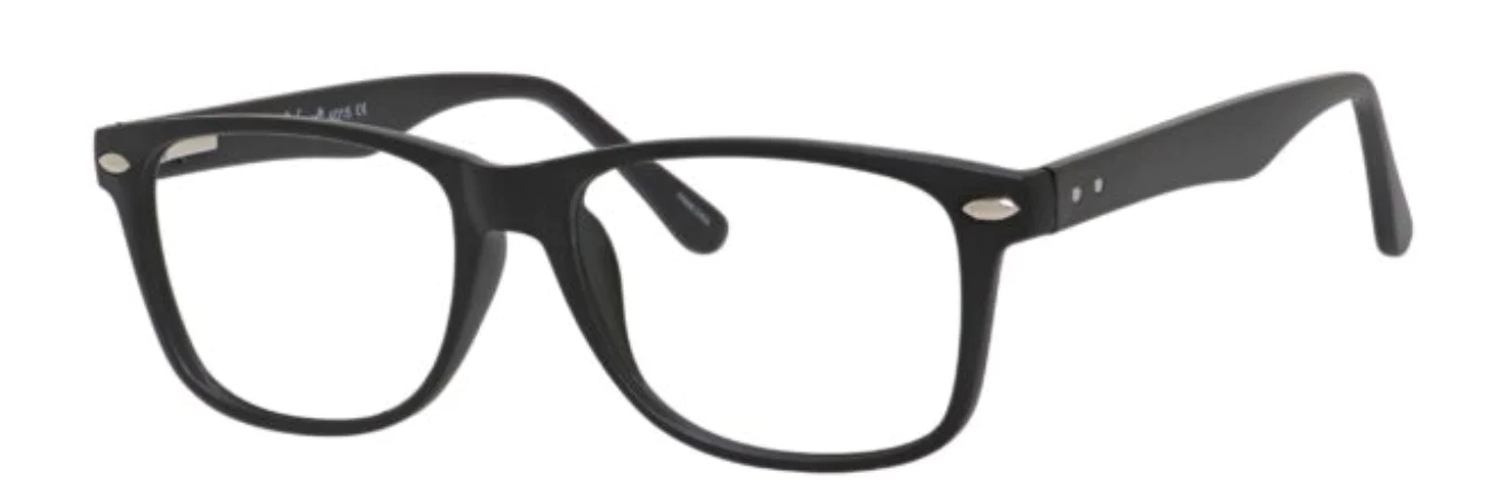 A pair of glasses is shown with no background.