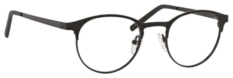 A pair of glasses is shown with the lens closed.