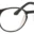 A pair of glasses is shown with clear lenses.