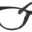 A pair of glasses is shown with the same color as the bottom rim.