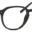 A pair of glasses is shown with no lens.