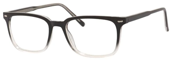 A pair of glasses is shown with no background.