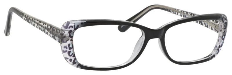 A pair of glasses is shown with the same color.