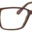 A pair of glasses is shown with the frame in front.