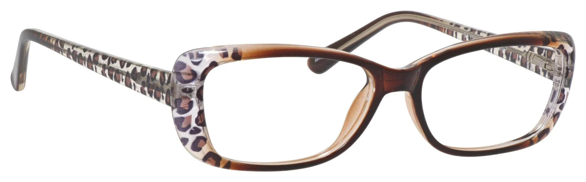 A pair of glasses is shown with the same frame.