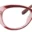 A pair of red glasses with a pink rim.