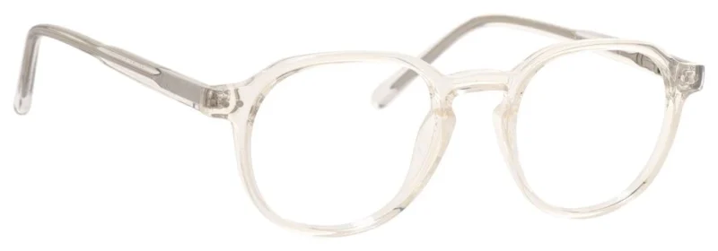 A pair of glasses is shown with the lens closed.