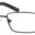 A pair of glasses is shown with no lens.