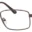 A pair of glasses is shown with no lens.